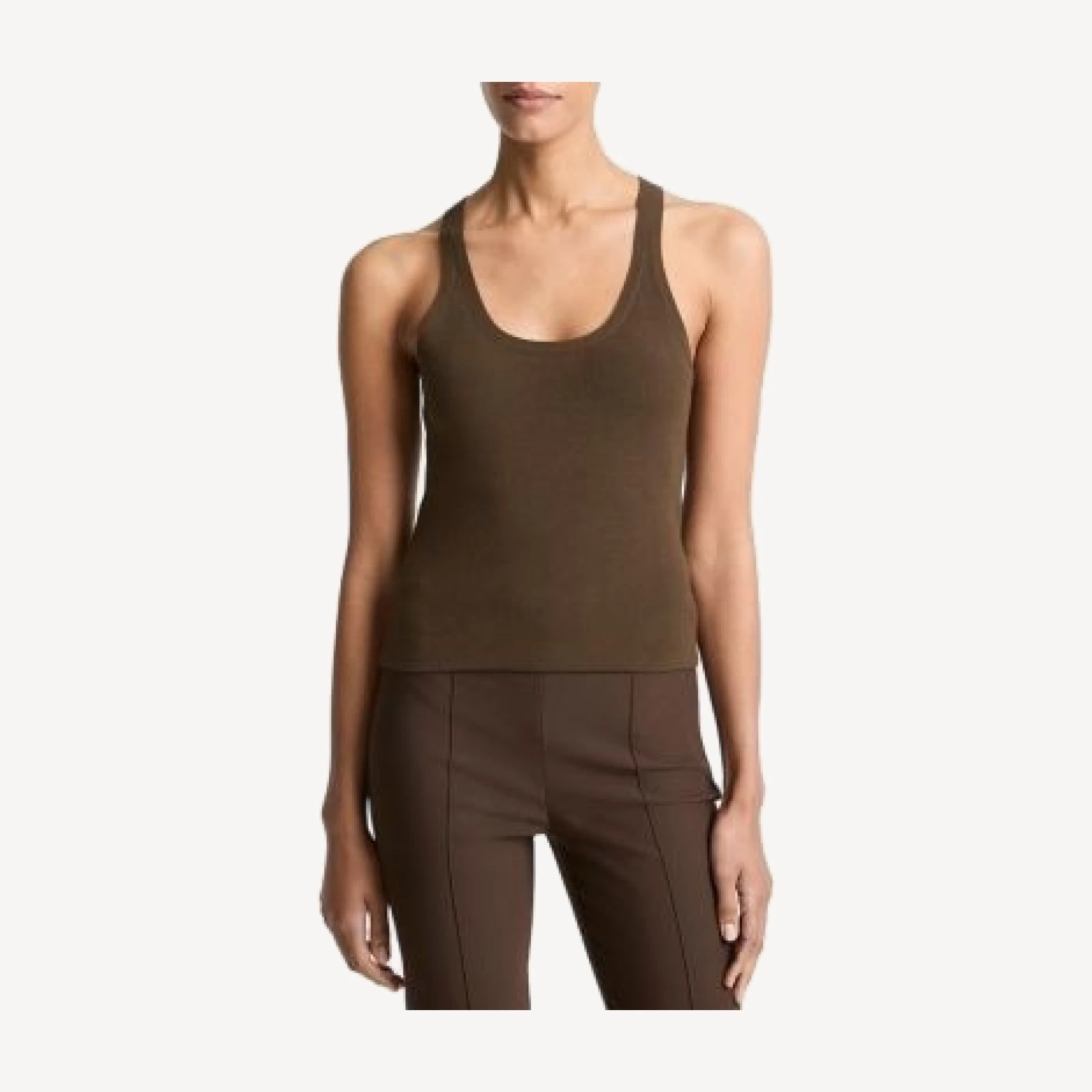 Vince Stretch Scoop Neck Tank Top