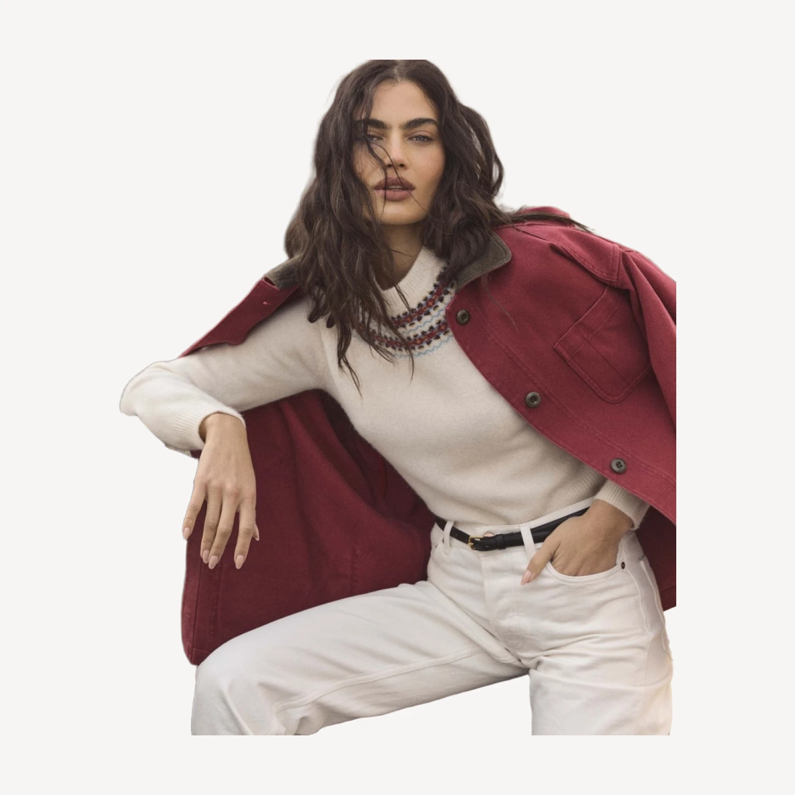 PASCUAL JACKET -- WASHED CRIMSON