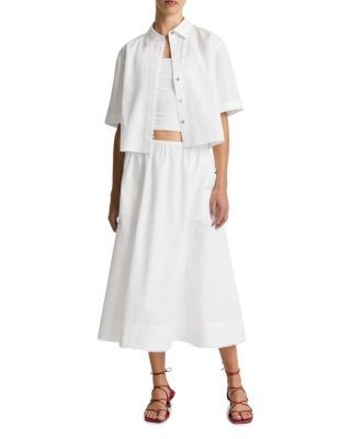 Vince Scallop Detail Maxi Skirt