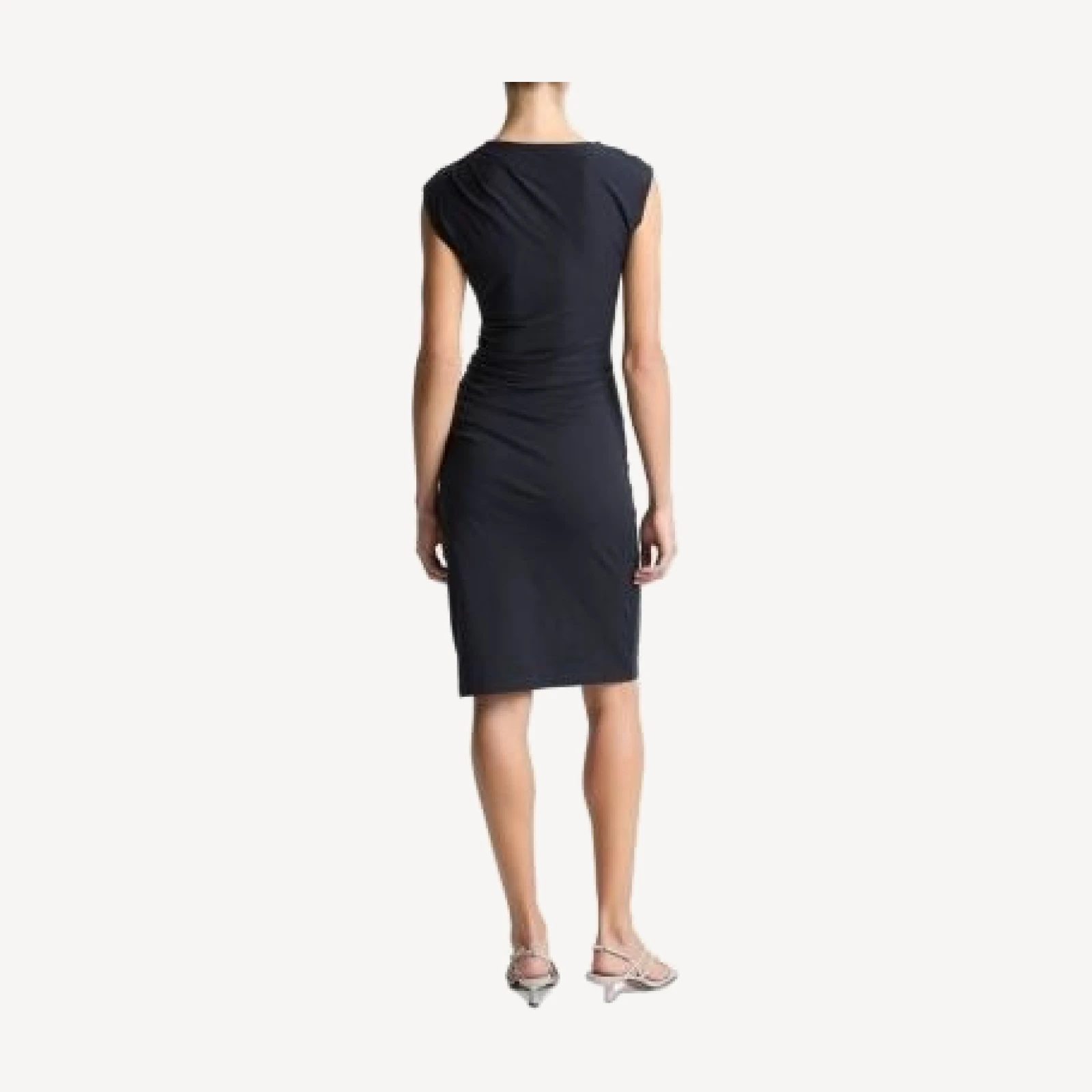 Vince Cap Sleeve Twist Drape Dress