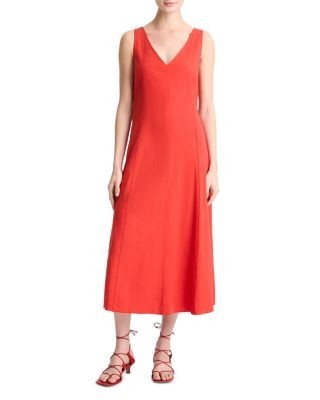 Vince V Neck Dress