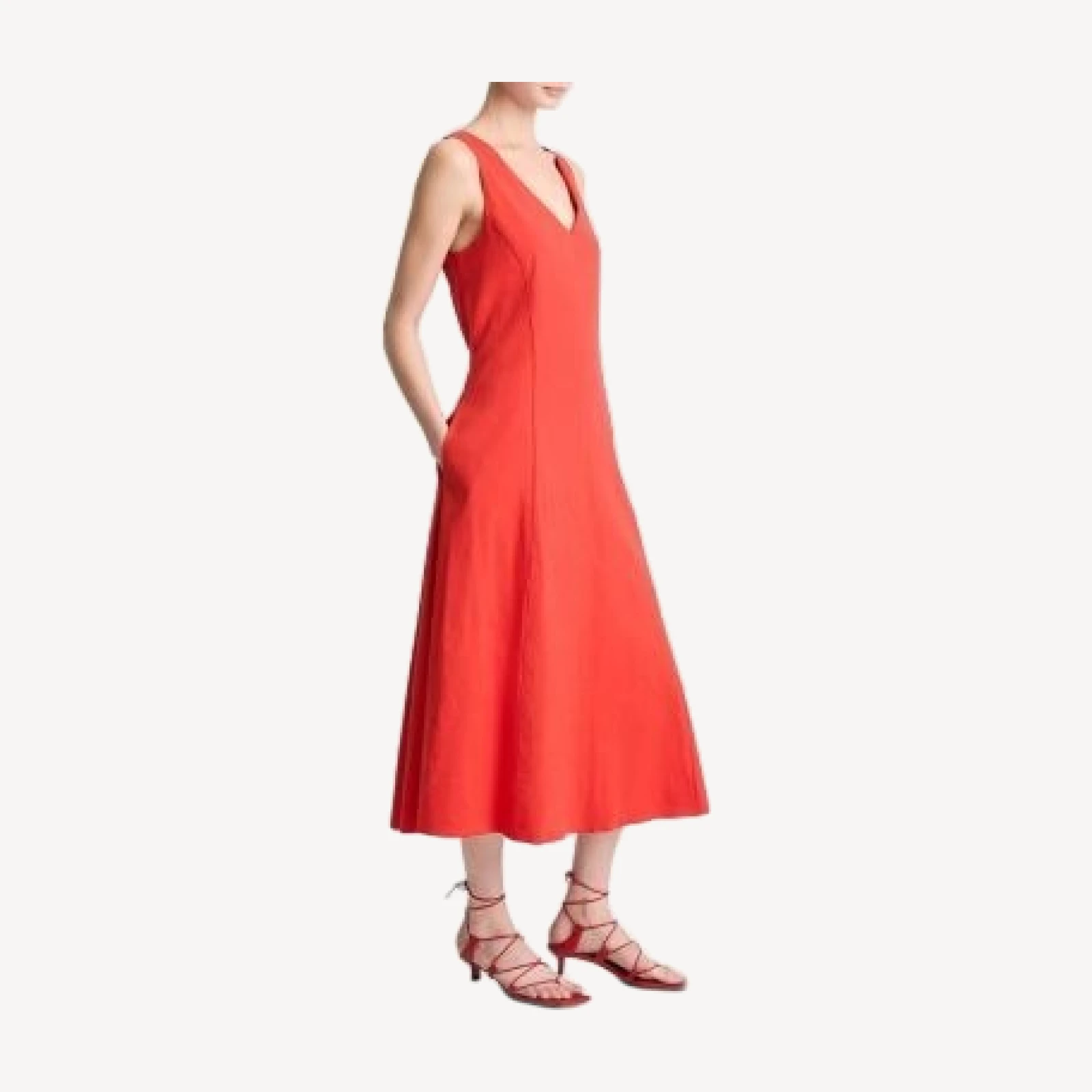 Vince V Neck Dress