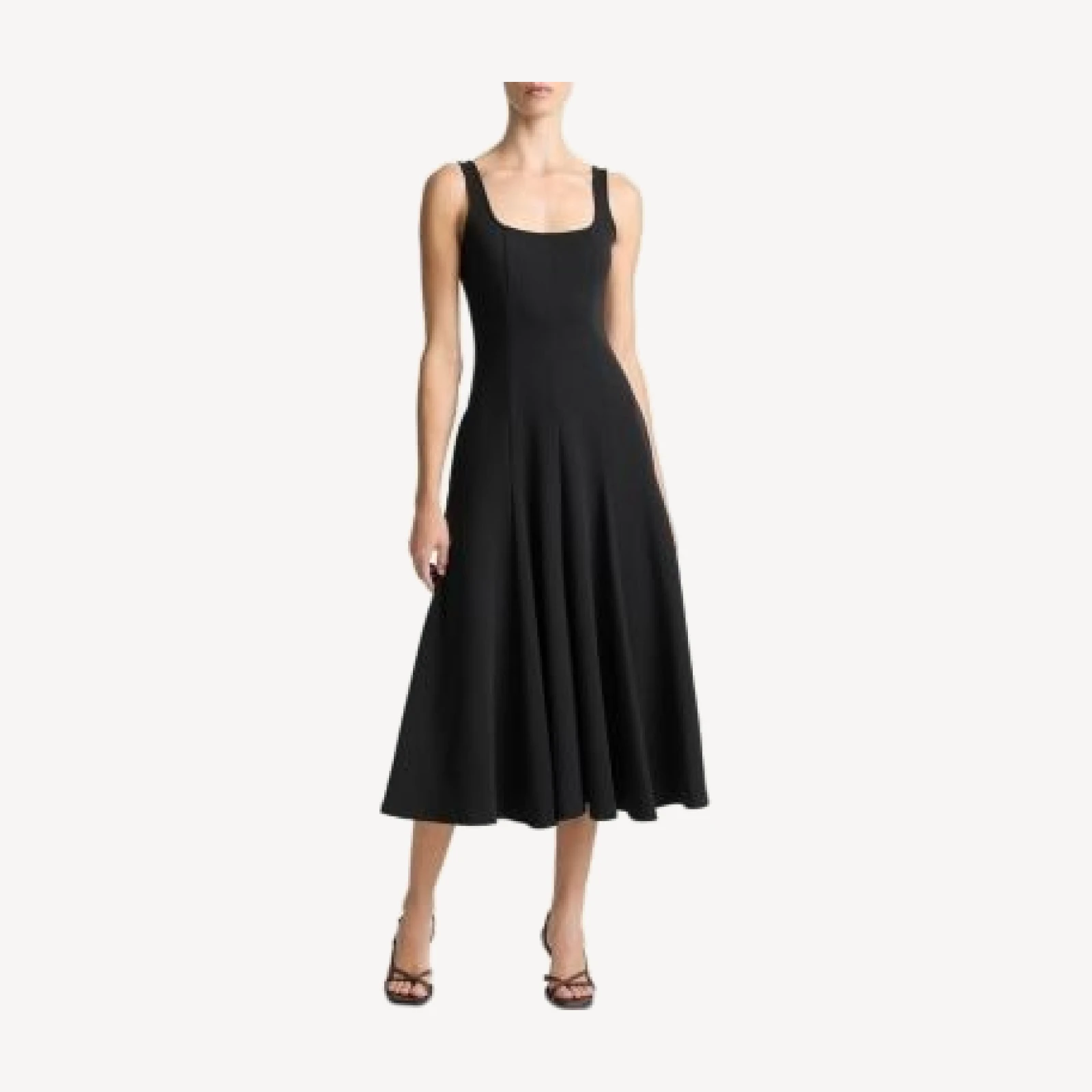 Vince Square Neck Seamed Dress