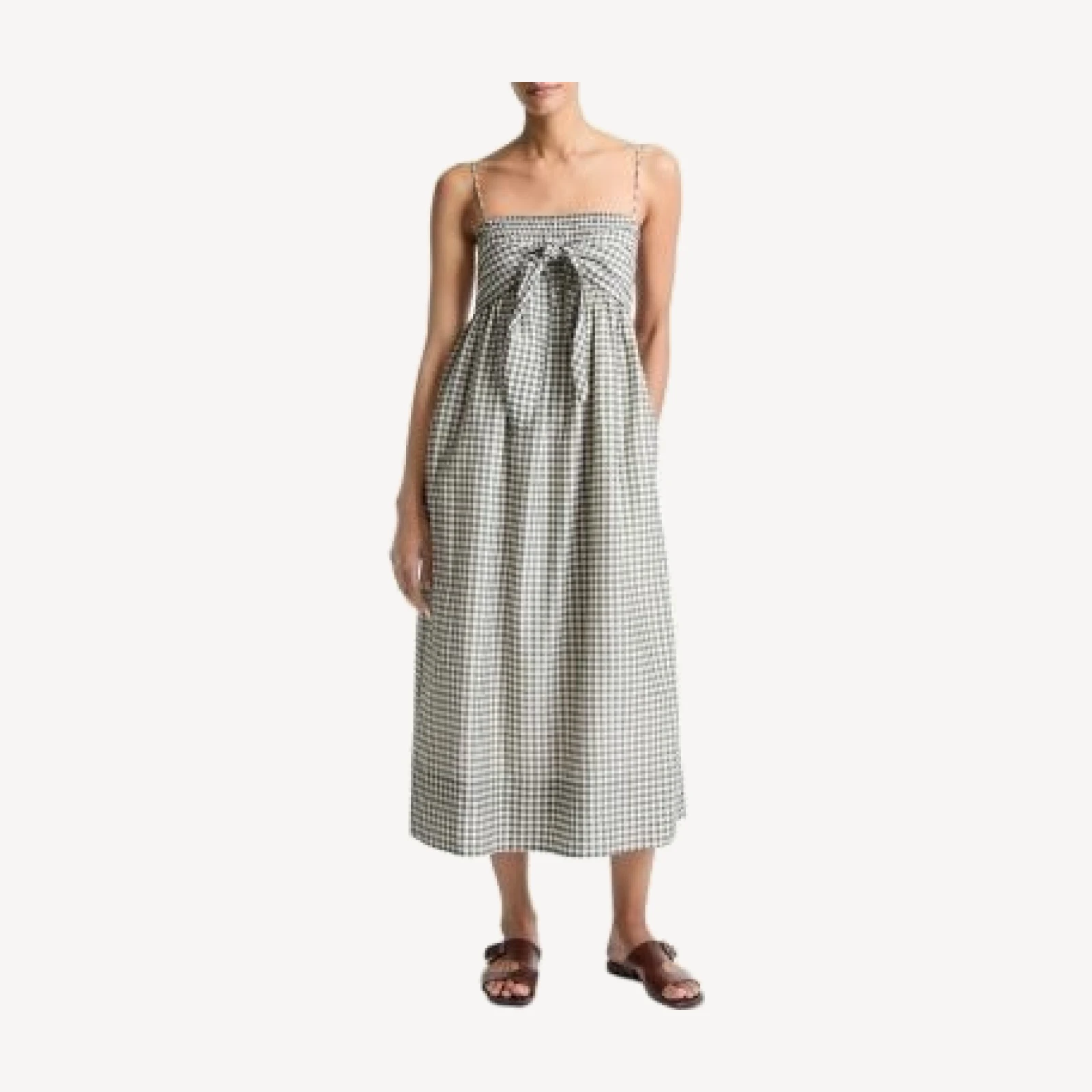 Vince Smocked Midi Dress