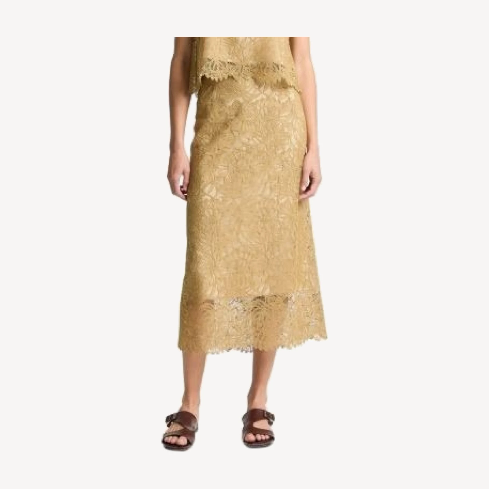 Vince Lace Midi Skirt