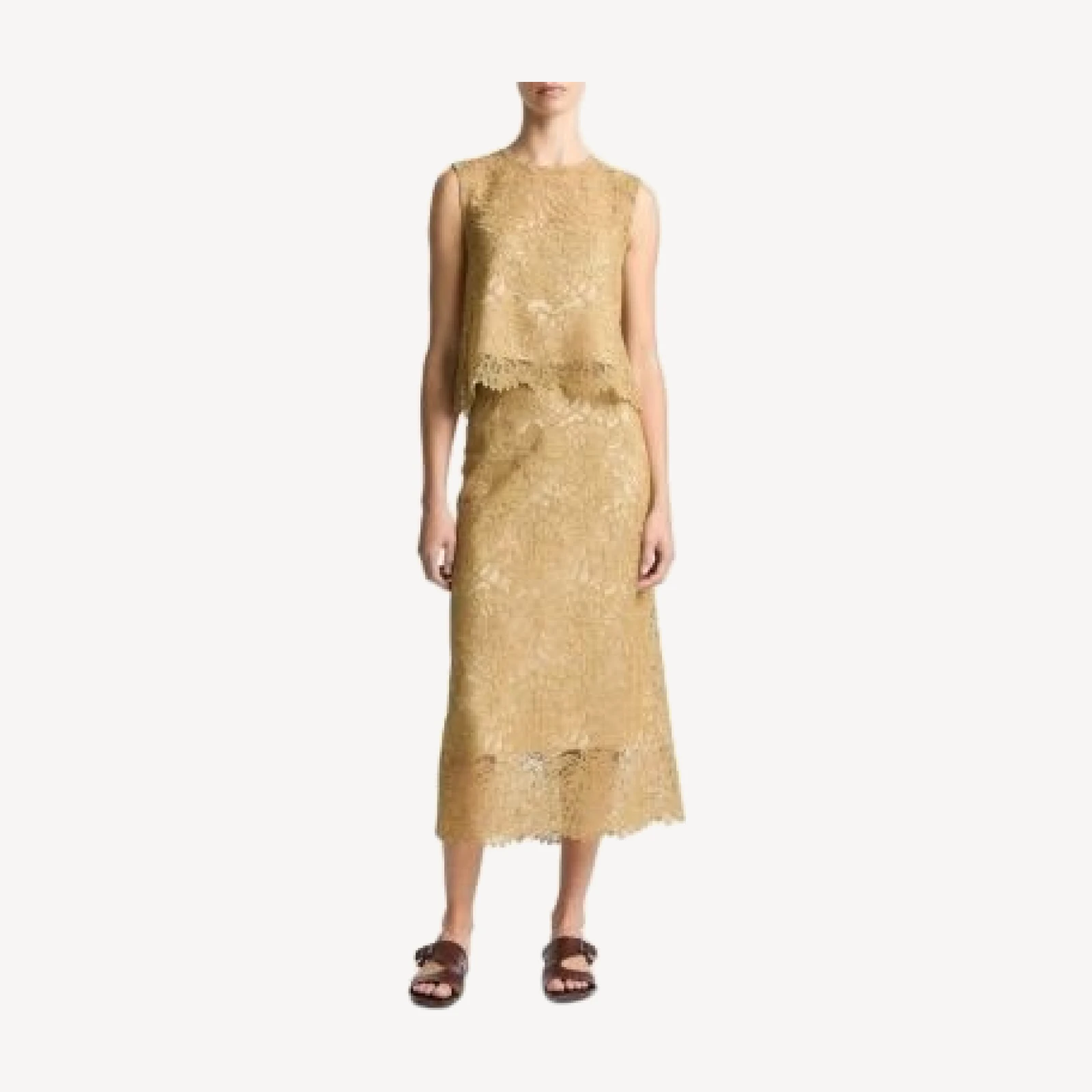 Vince Lace Midi Skirt
