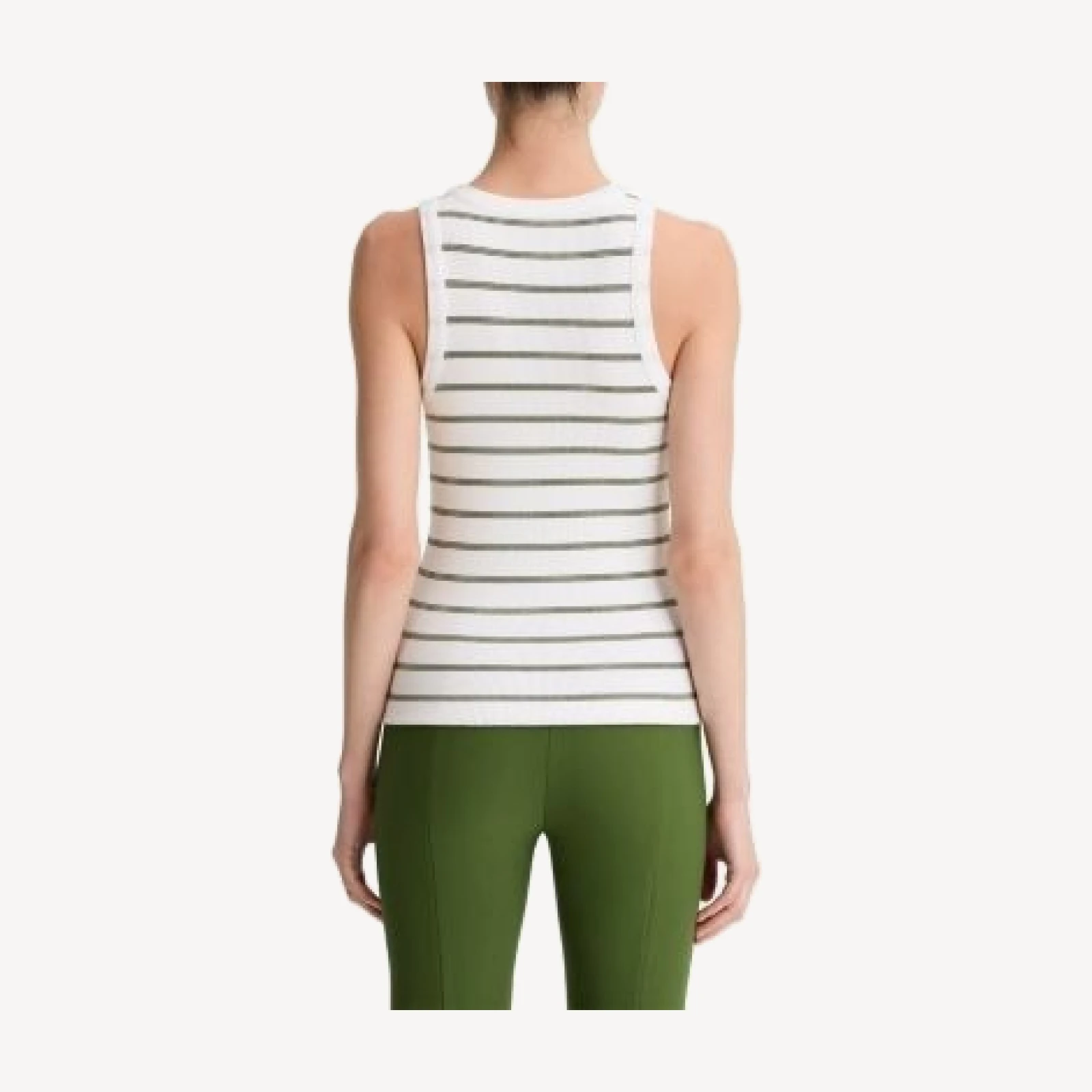 Vince Stripe Scoop Neck Tank Top