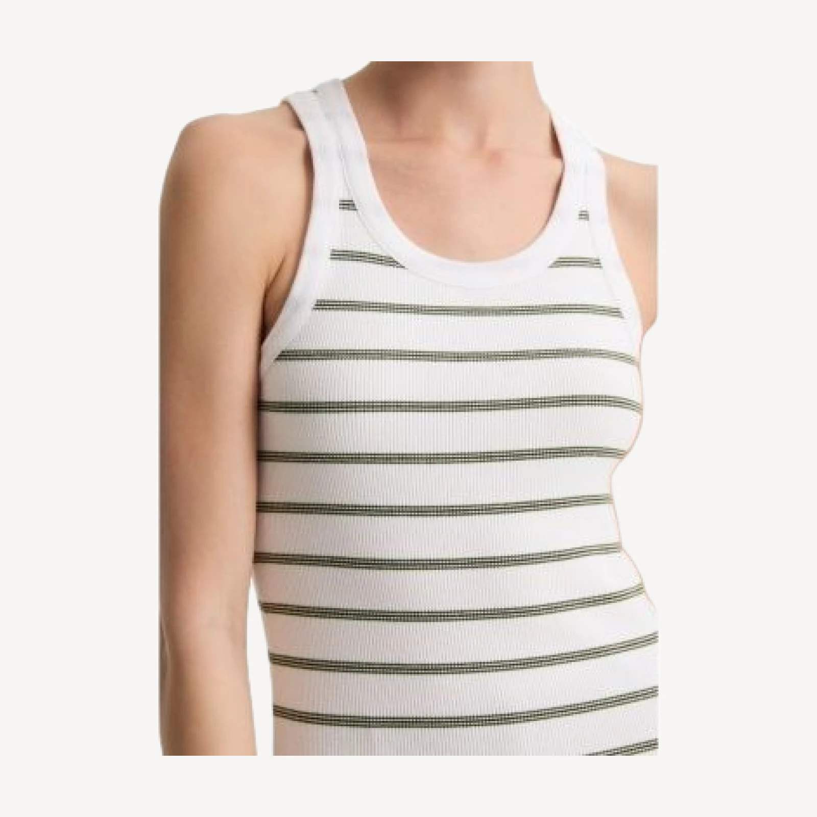 Vince Stripe Scoop Neck Tank Top