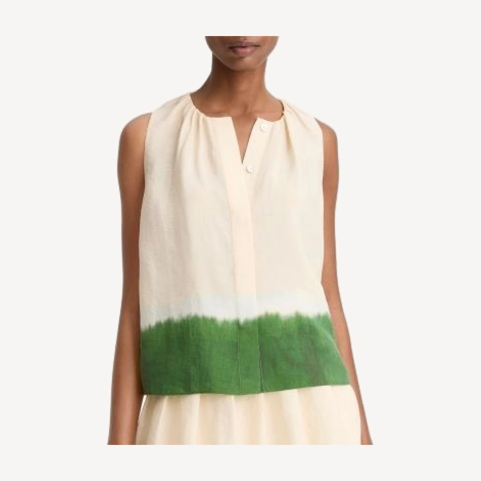 Vince Dip Dye Sleeveless A Line Top