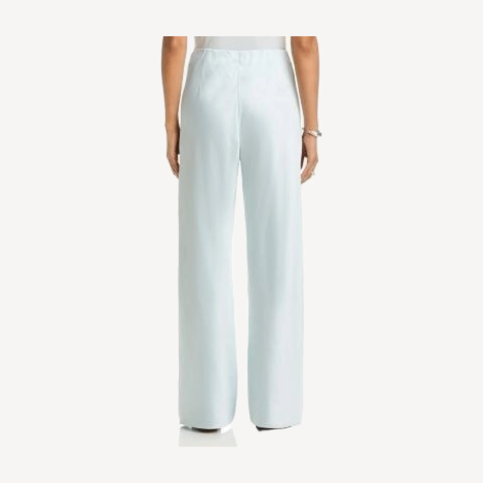 Vince High Waist Wide Leg Satin Pants