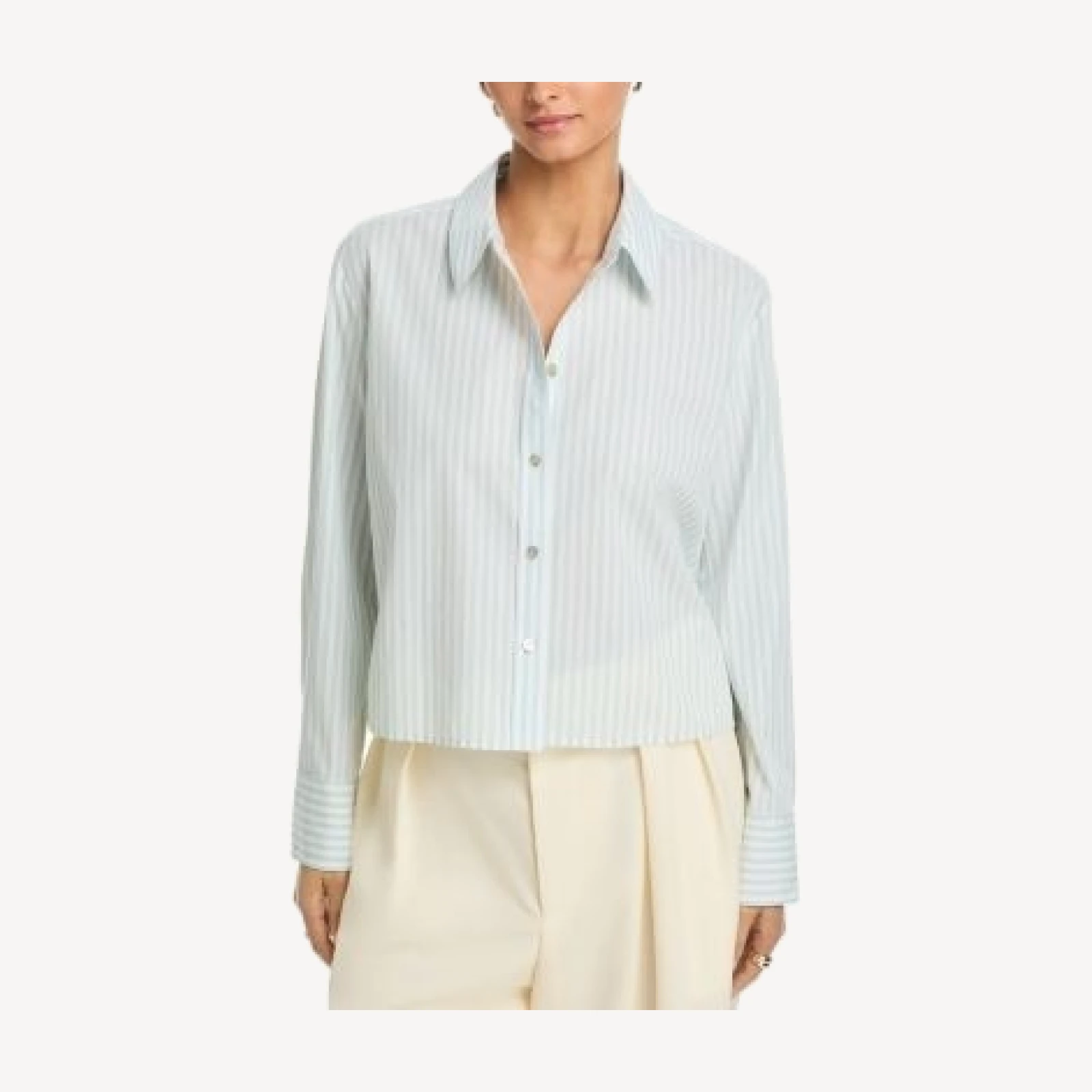Vince Till Stripe Cropped Top