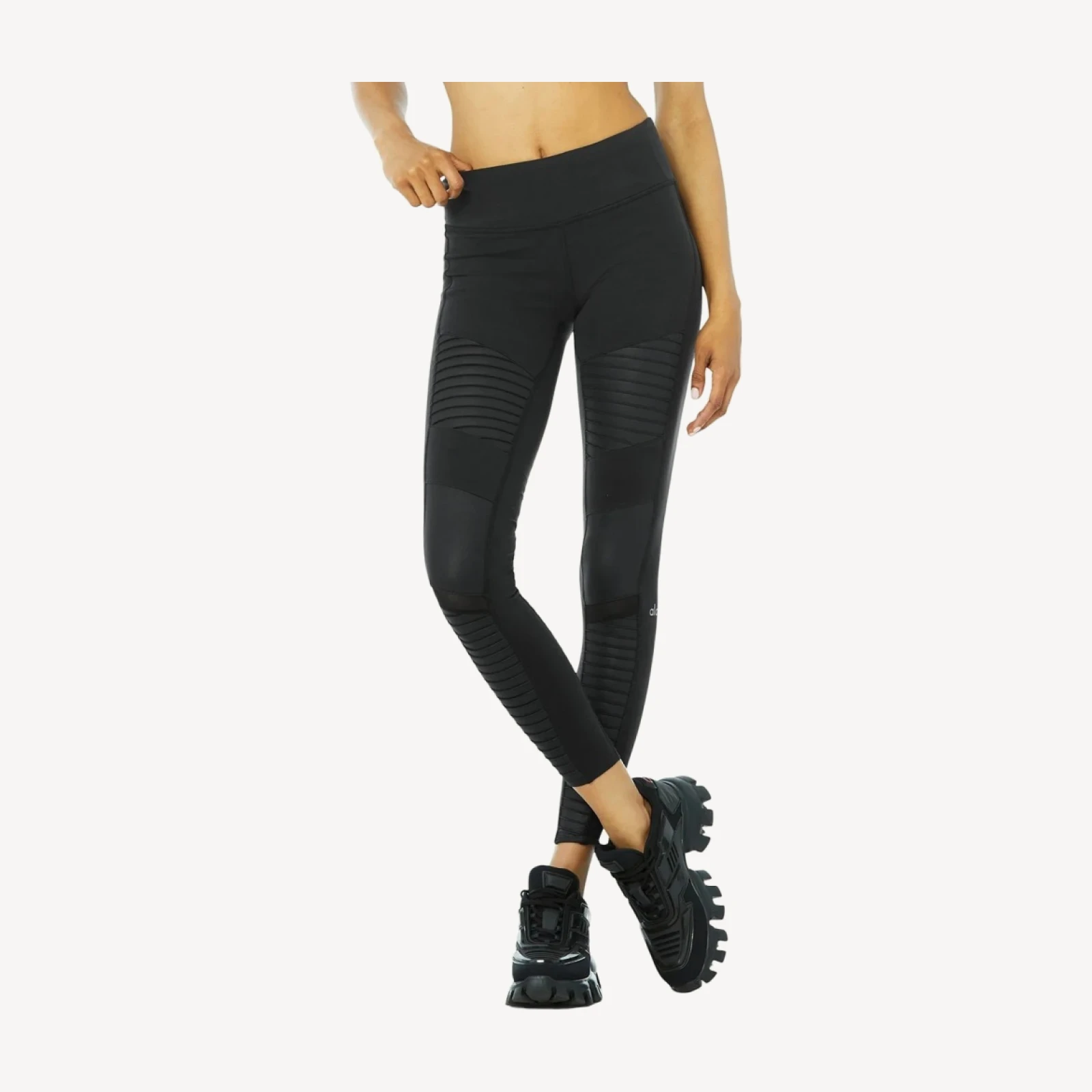 Moto Legging - Black/Black Glossy