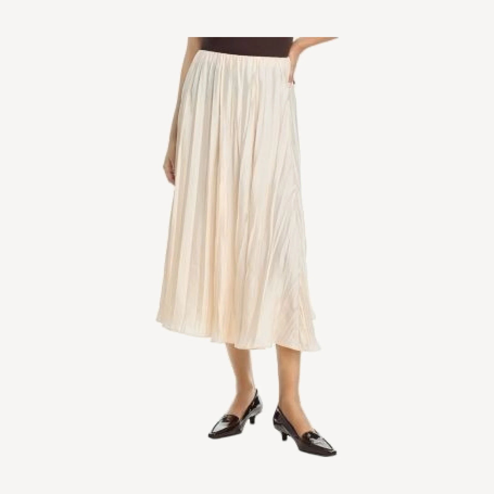 Vince Crinkle Paneled Maxi Skirt