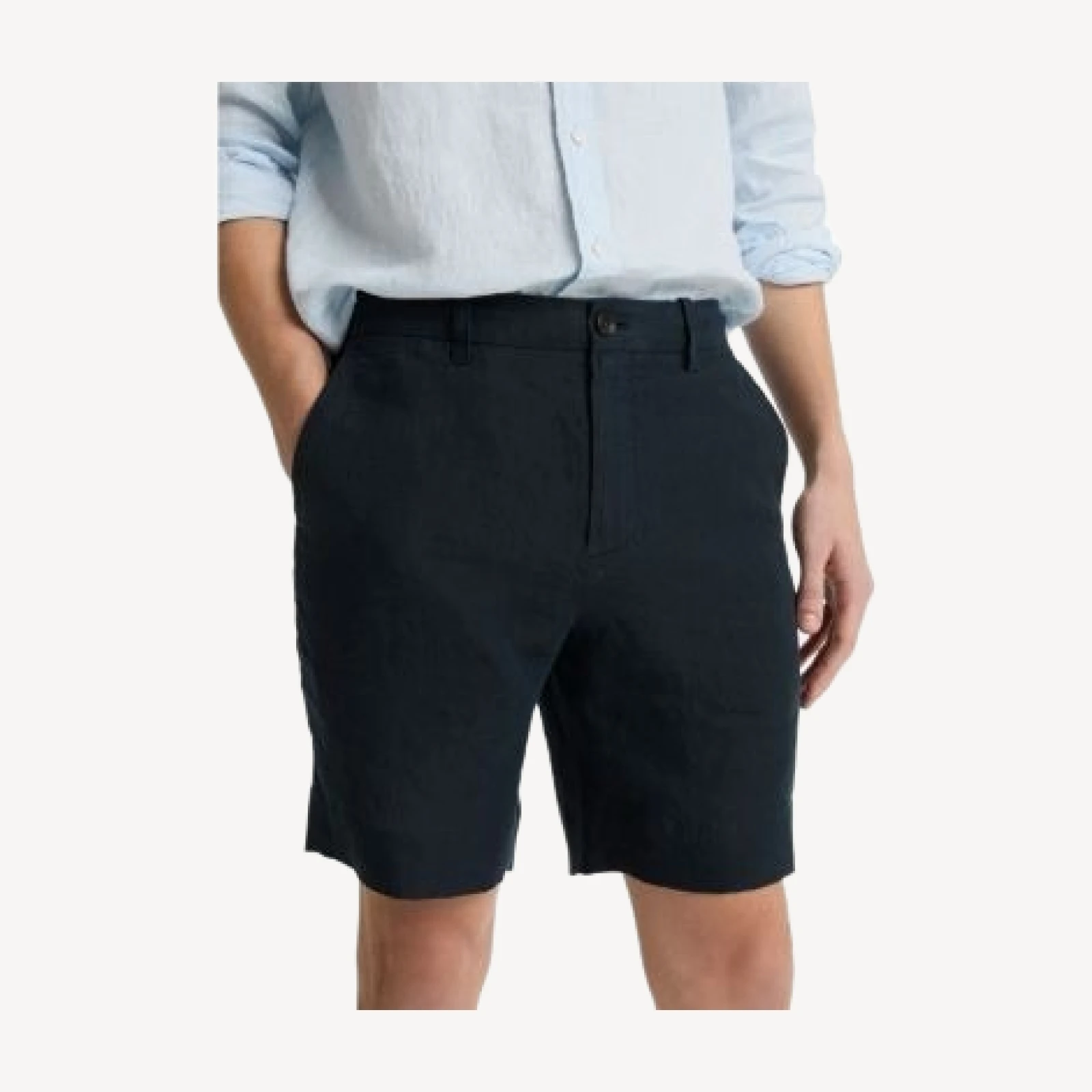 Vince Linen Flap Pocket Shorts