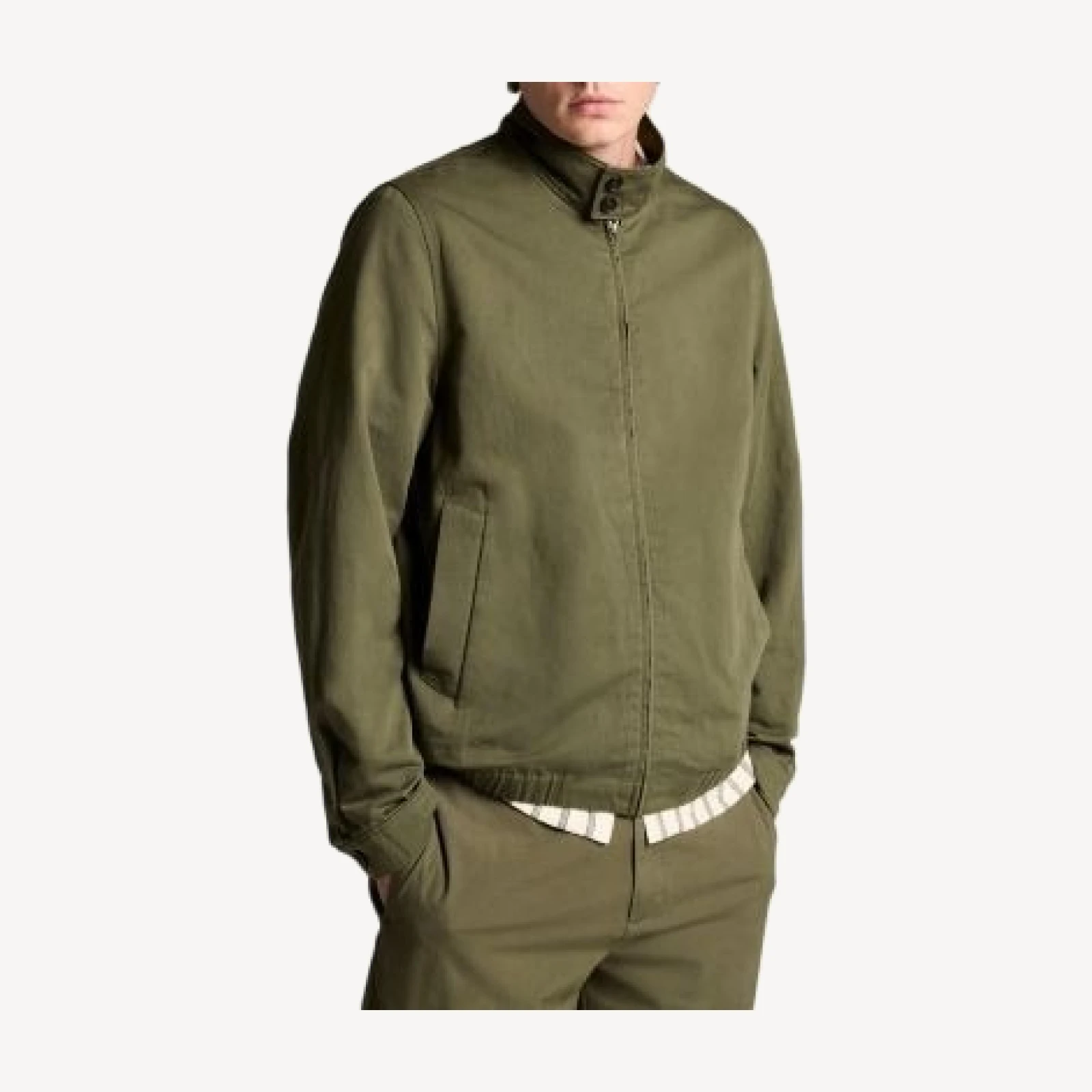 Vince Band Collar Bomber Jacket