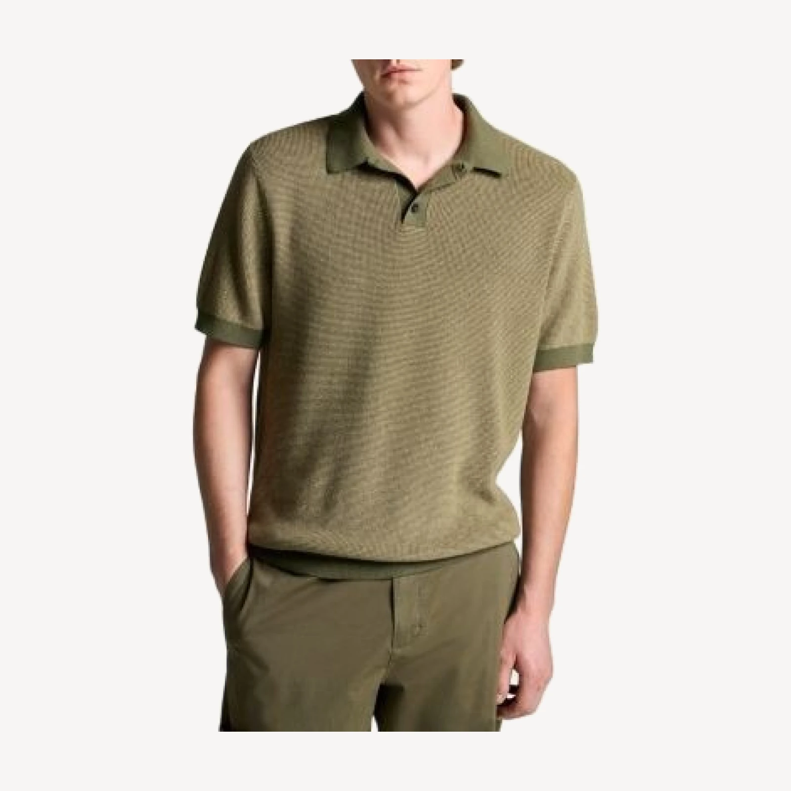 Vince Color Blocked Feed Stripe Short Sleeve Polo