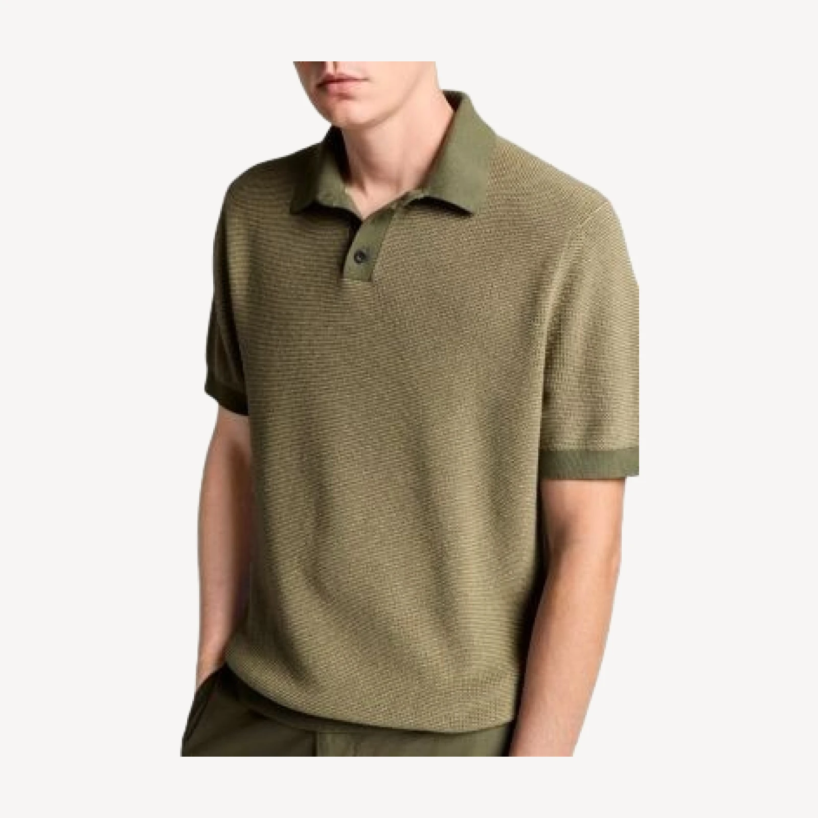 Vince Color Blocked Feed Stripe Short Sleeve Polo