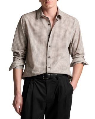 Vince Condor Plaid Long Sleeve Button Down Shirt