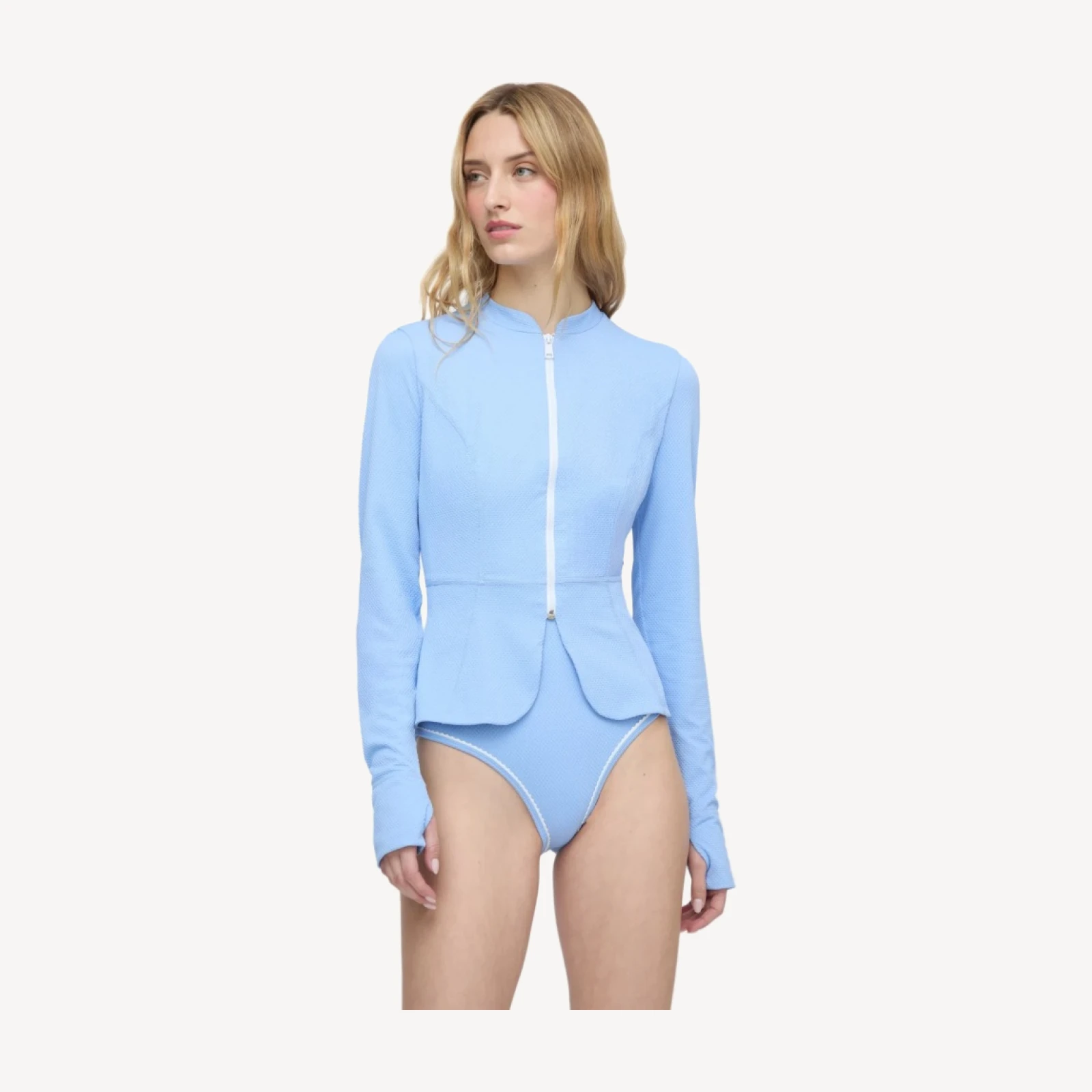The Alexia Rashguard - Hydrangea Blue