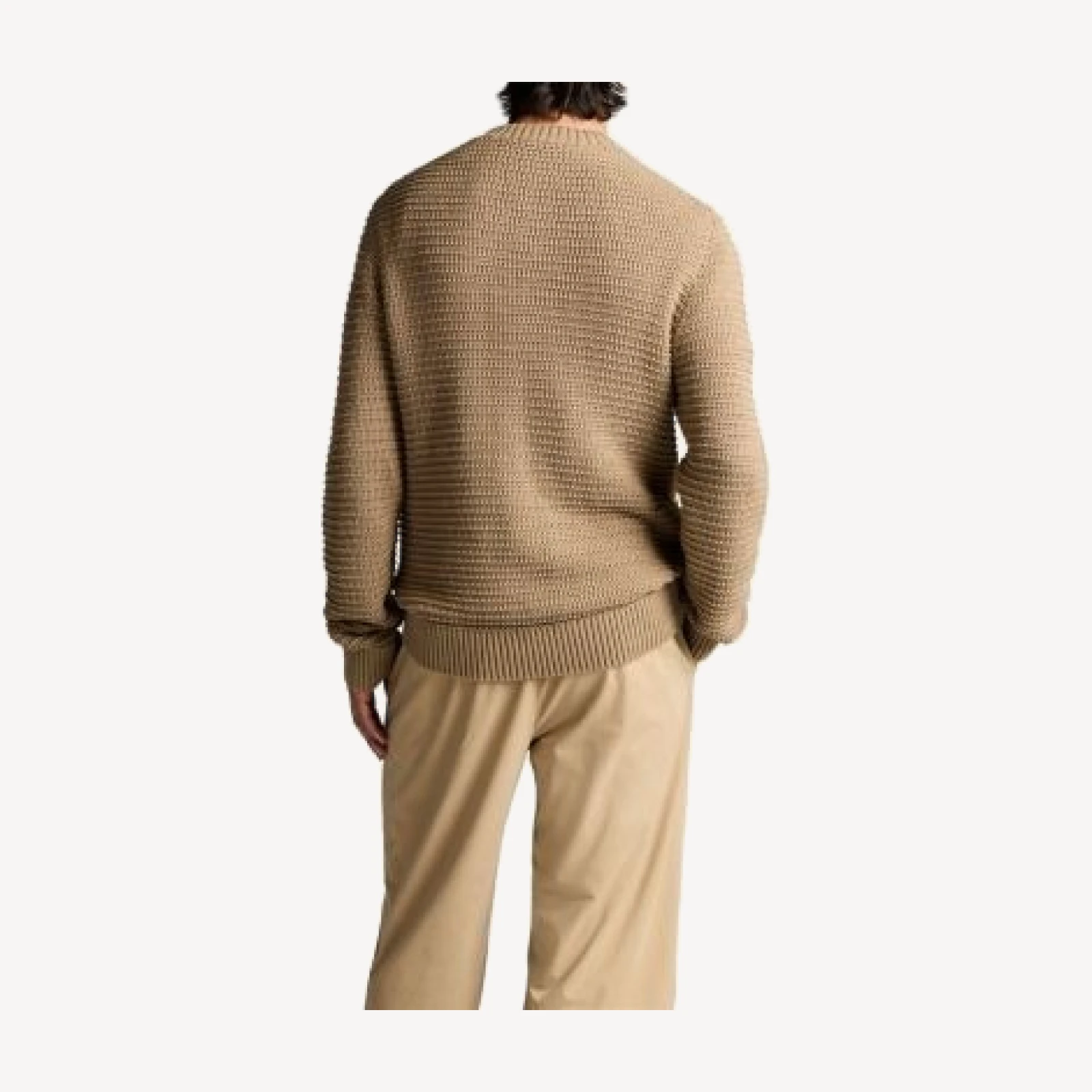 Vince Crafted Texture Long Sleeve Crewneck Shirt