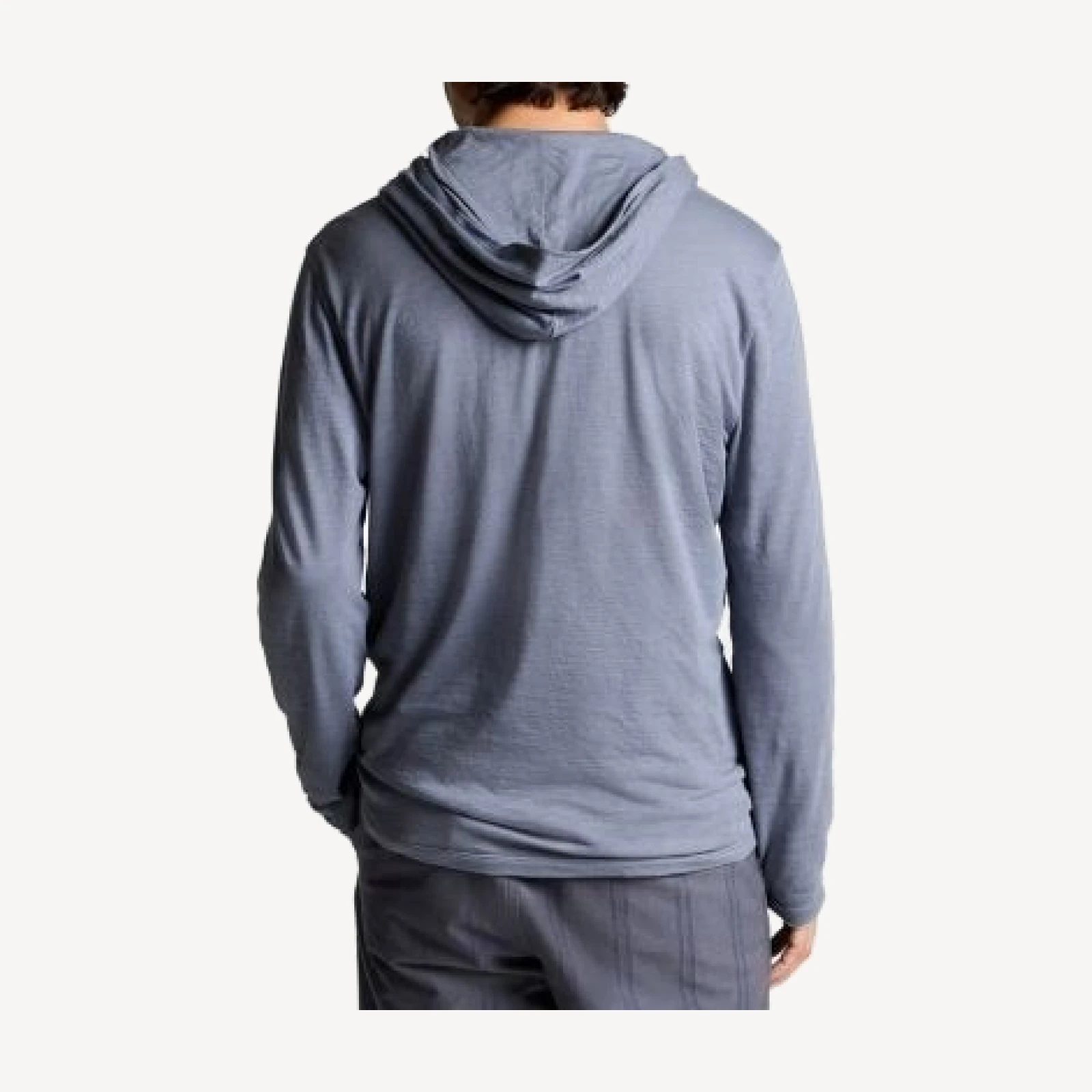 Vince Fine Slub Double Layer Pullover Hoodie