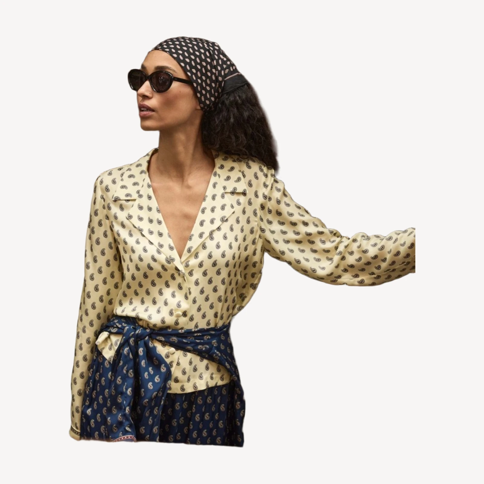 ELENE TOP -- SUNLIGHT TAORMINA PAISLEY