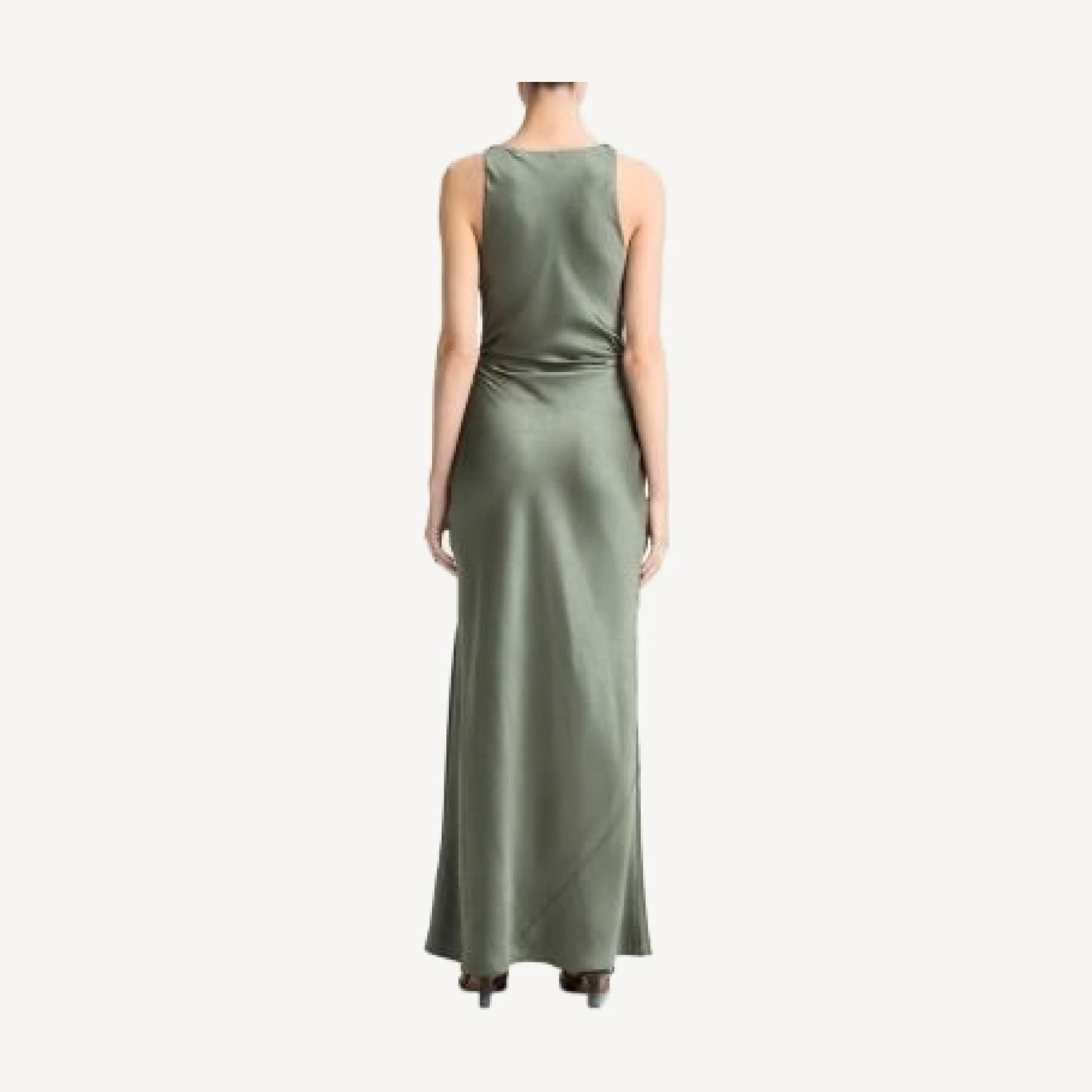 Vince Cowl Neck Twist Shoulder Dress