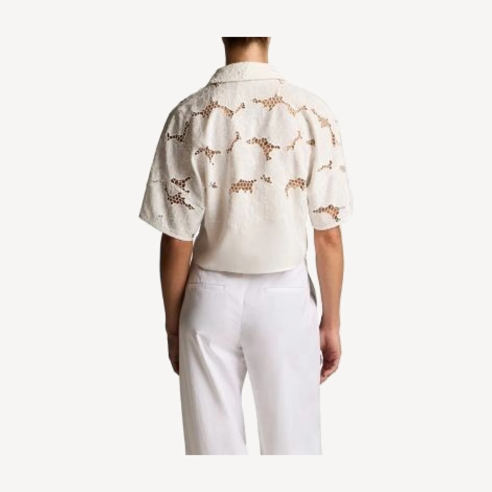Vince Crop Lace Top