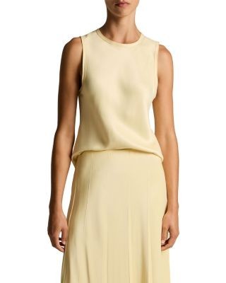 Vince Round Neck Sleeveless Top