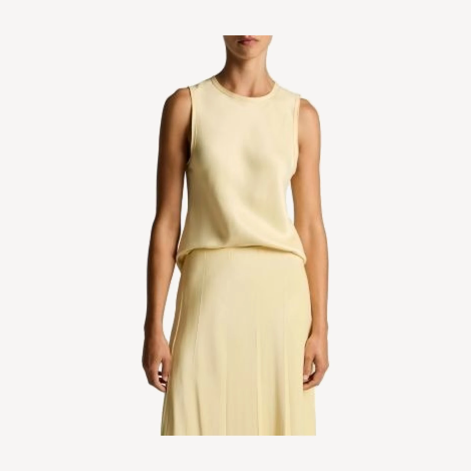 Vince Round Neck Sleeveless Top