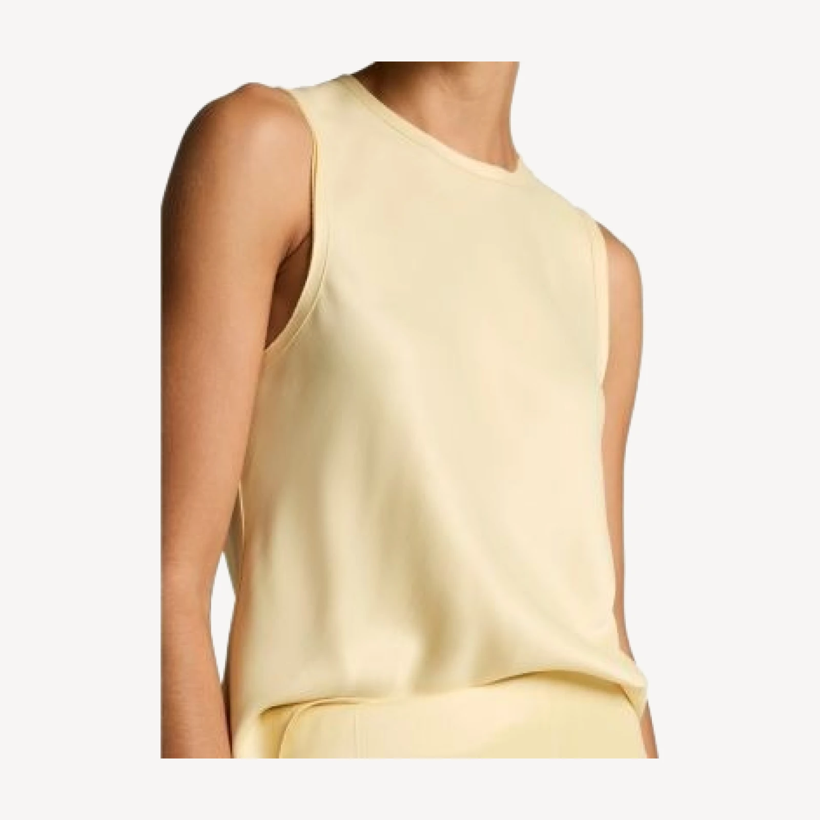 Vince Round Neck Sleeveless Top
