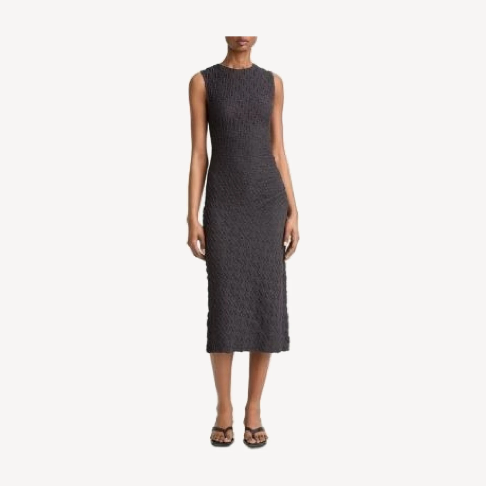 Vince Sleeveless Side Drape Dress