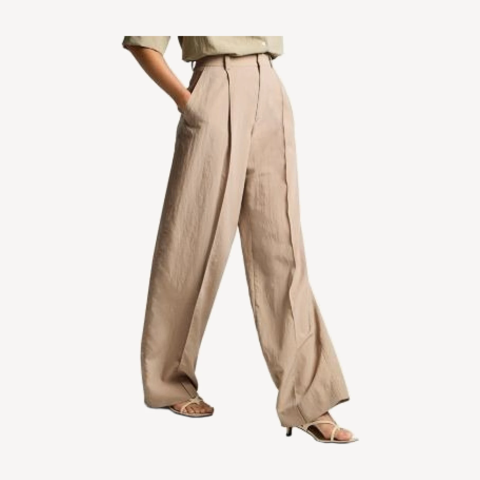 Vince High Waist Pleated Trousers