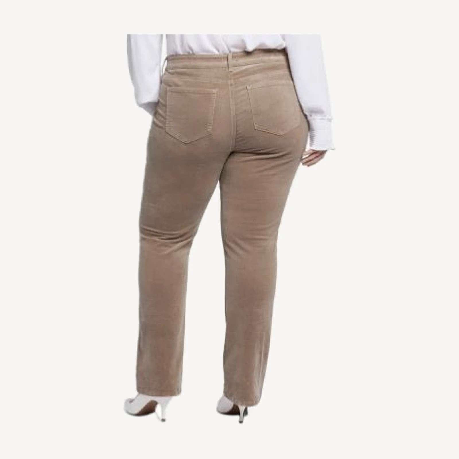 Nydj Plus Marilyn Straight Leg Corduroy Pants