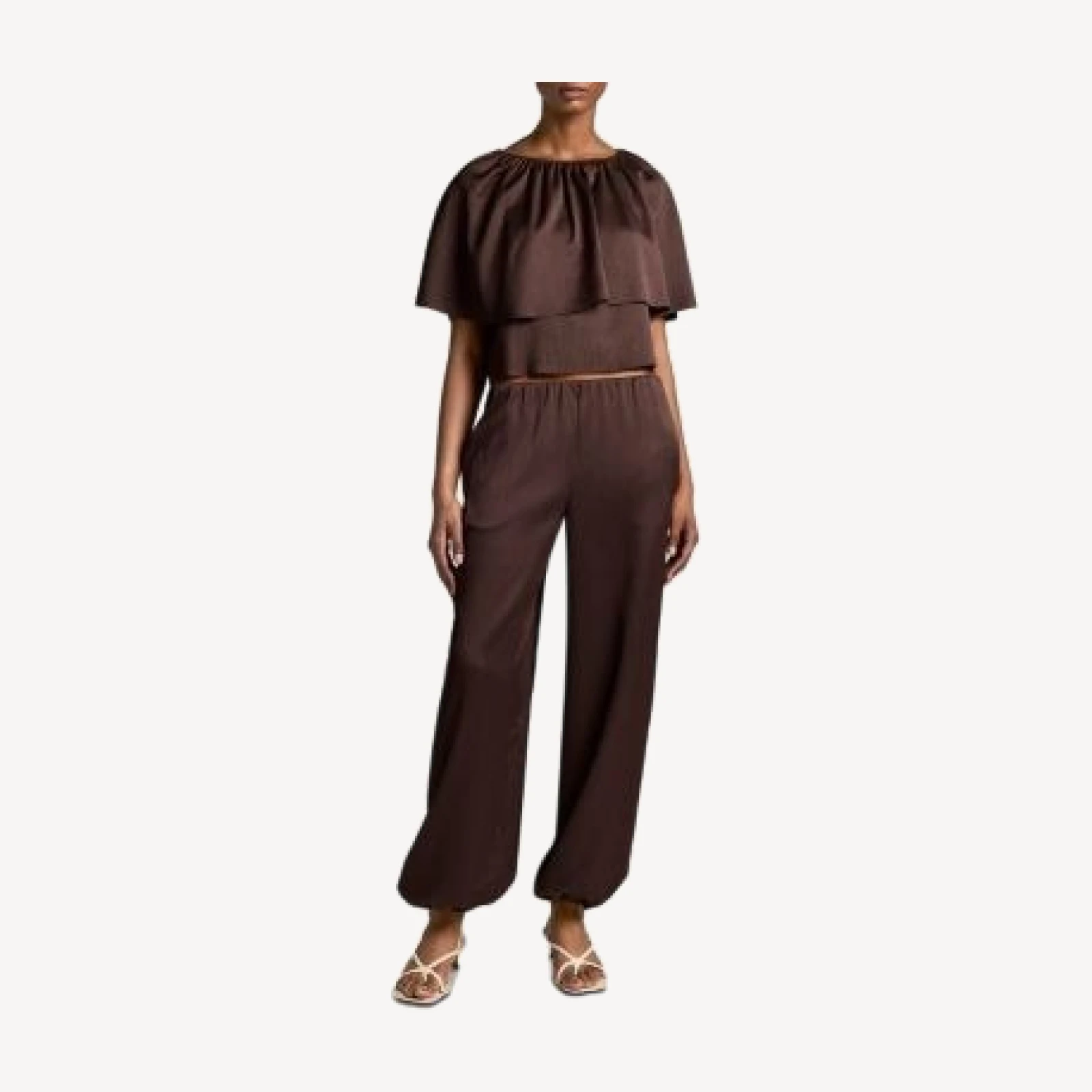 Vince Plisse Cape Top