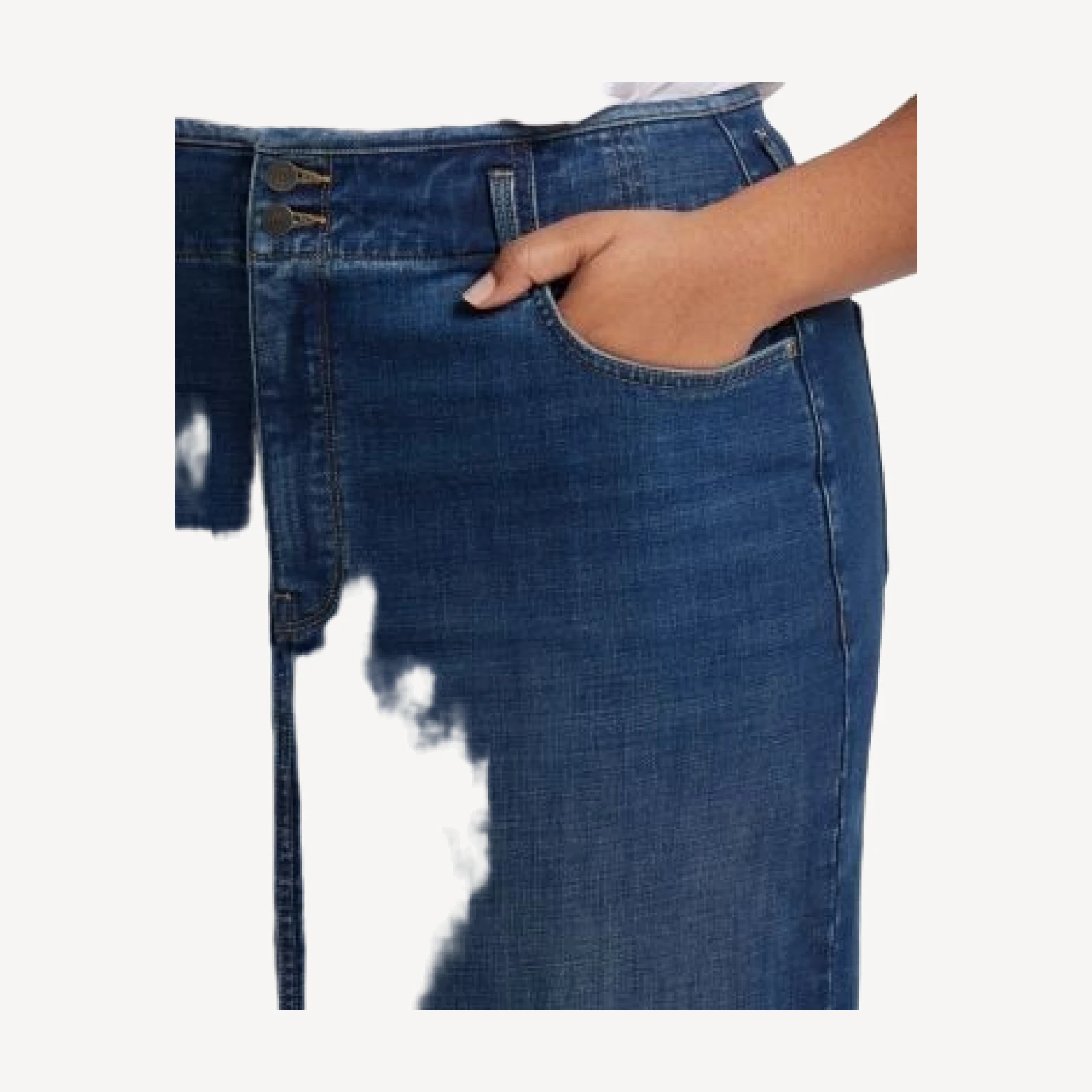 Nydj Plus Denim Skirt in Olympus