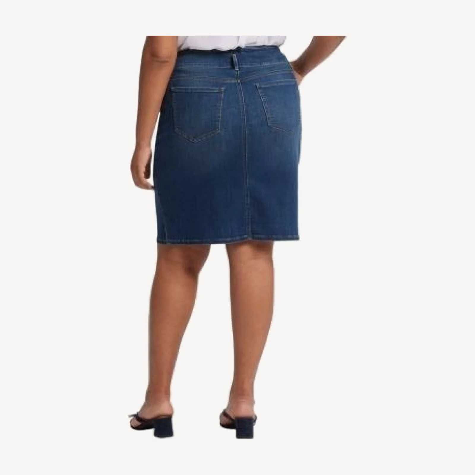 Nydj Plus Denim Skirt in Olympus