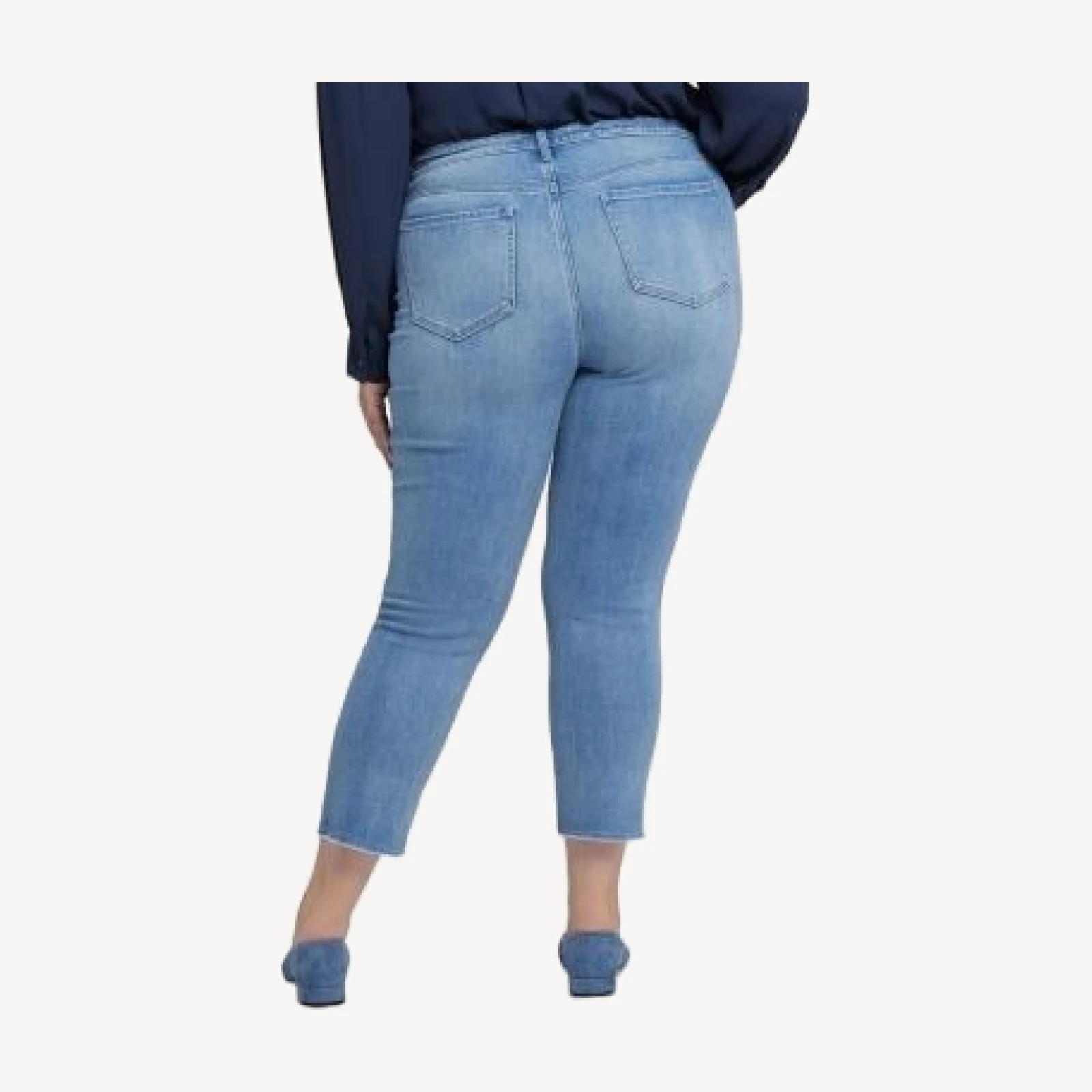 Nydj Plus Sheri High Rise Slim Ankle Jeans in Blue Valley