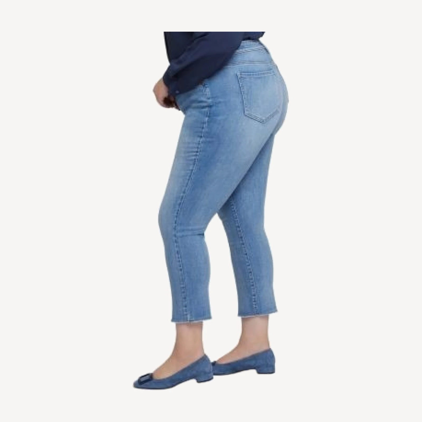Nydj Plus Sheri High Rise Slim Ankle Jeans in Blue Valley