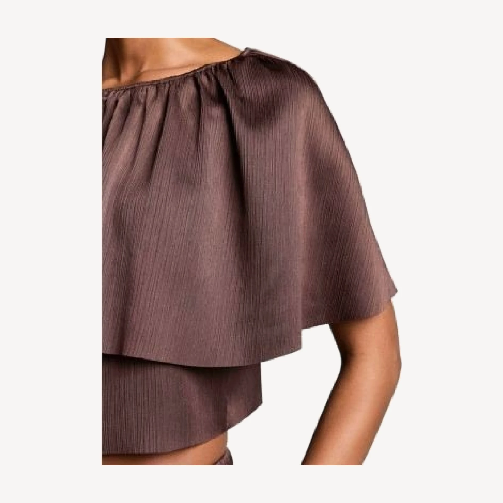 Vince Plisse Cape Top