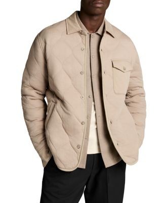 Vince Quilted Cotton Blend Shirt Jacket