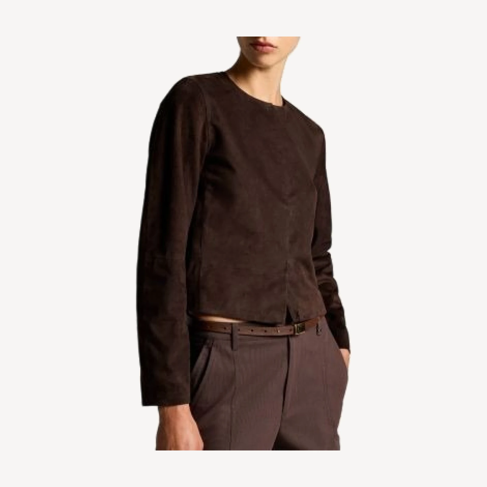 Vince Cropped Suede Jacket