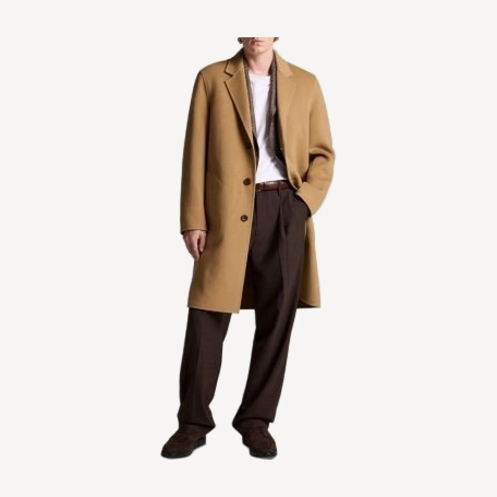 Vince Splittable Single Breasted Wool Blend Topcoat