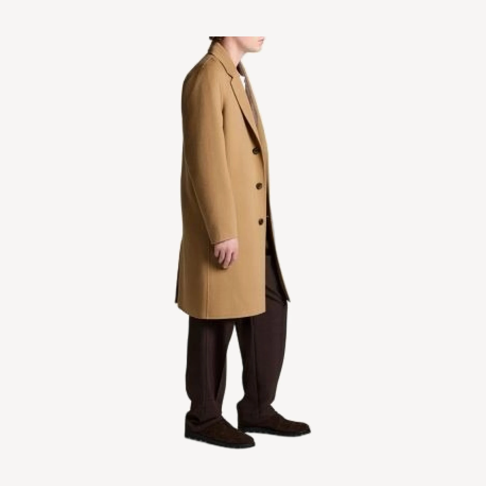 Vince Splittable Single Breasted Wool Blend Topcoat