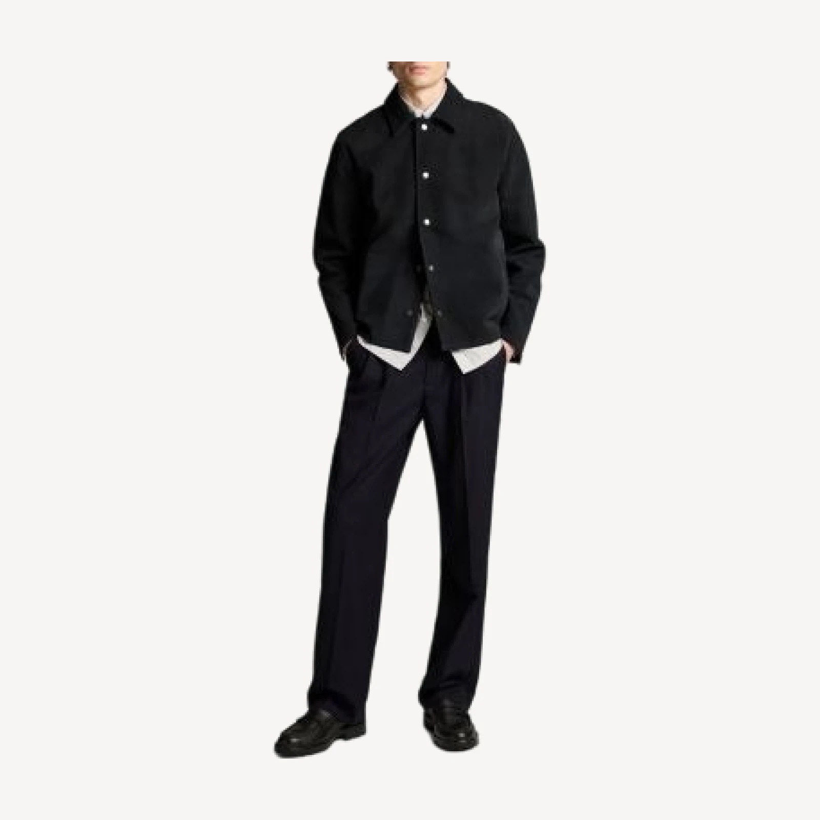 Vince Coastal Split Suede Leather Coaches Jacket