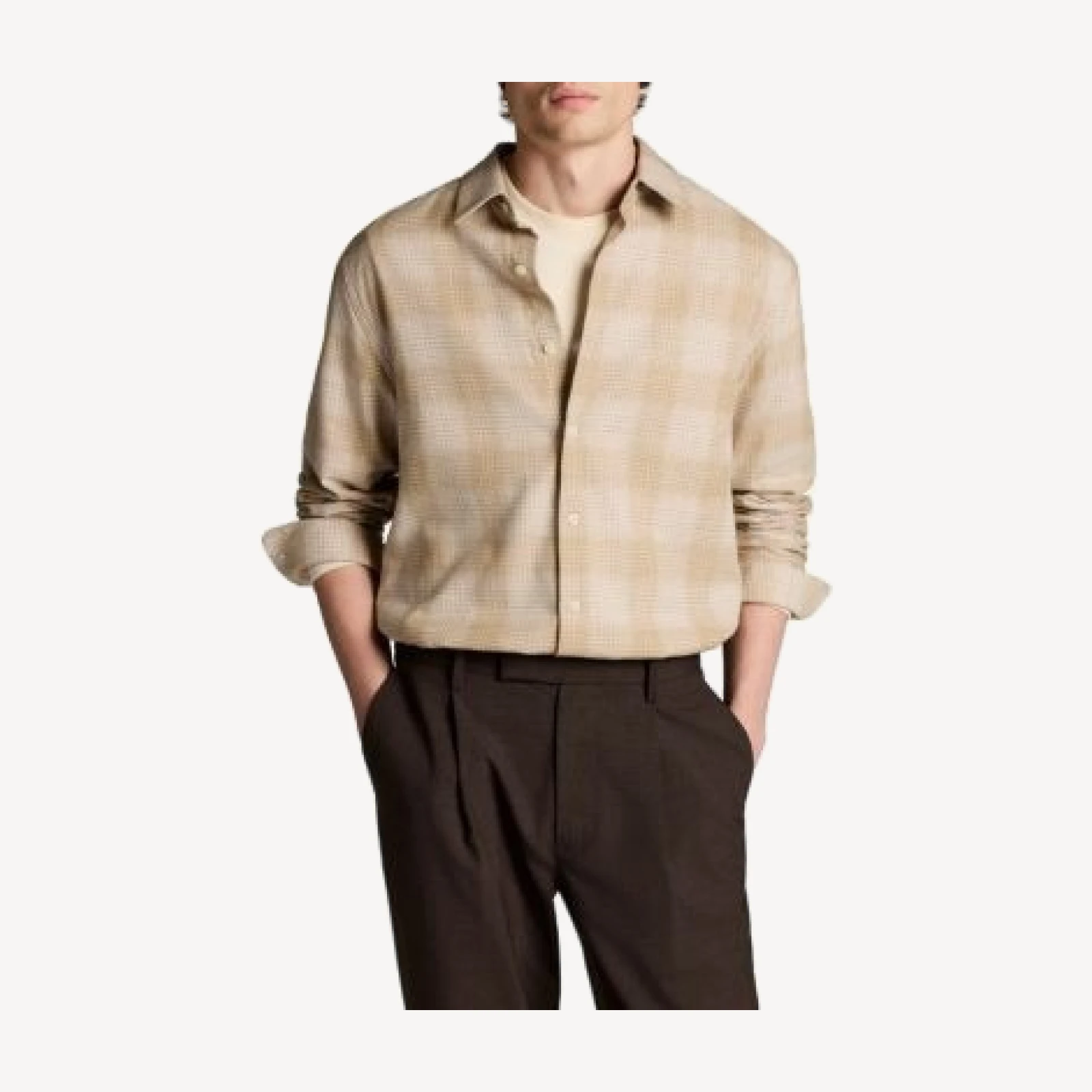 Vince Ballow Plaid Cotton Shirt