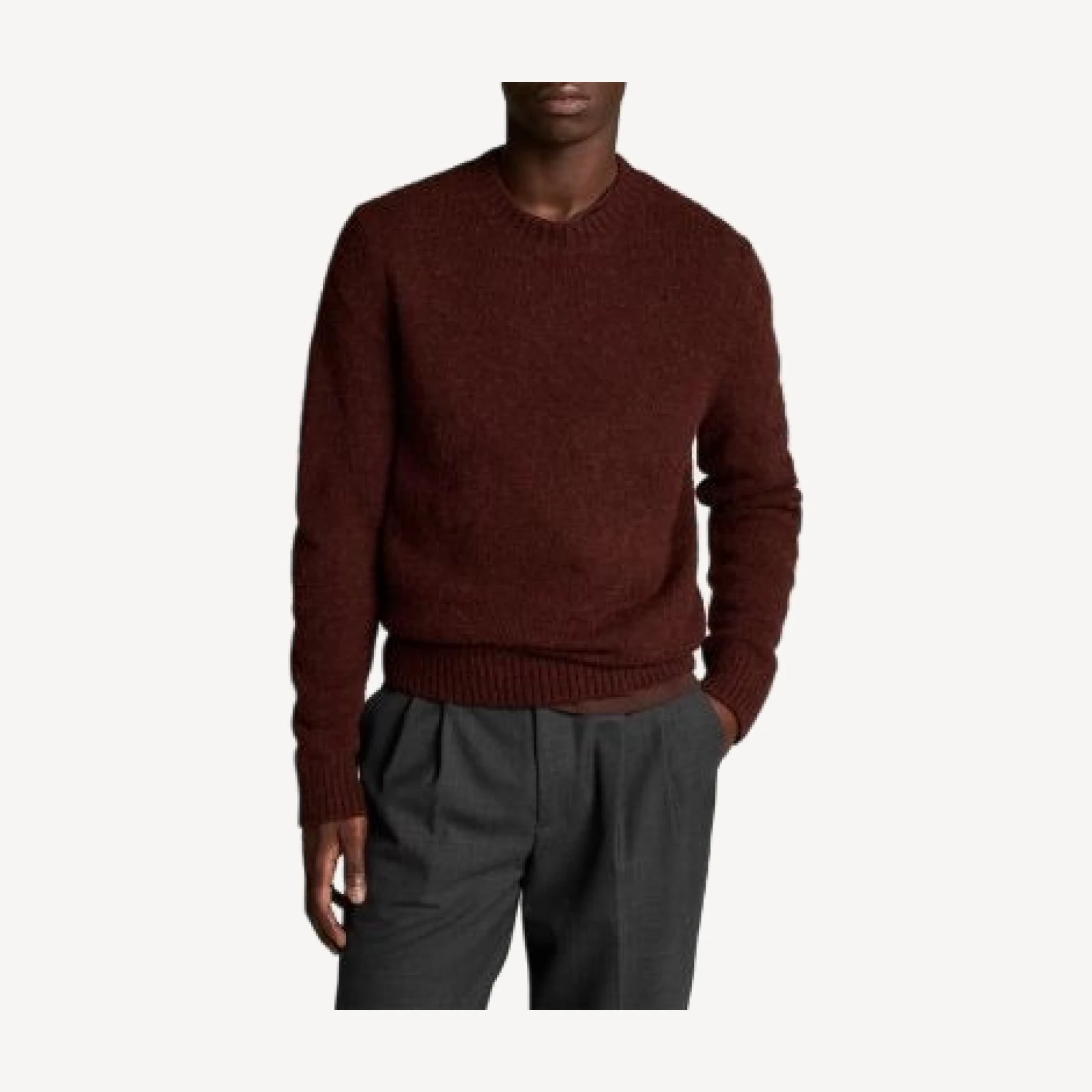 Vince Mottled Marl Merino Wool & Alpaca Blend Crewneck Sweater