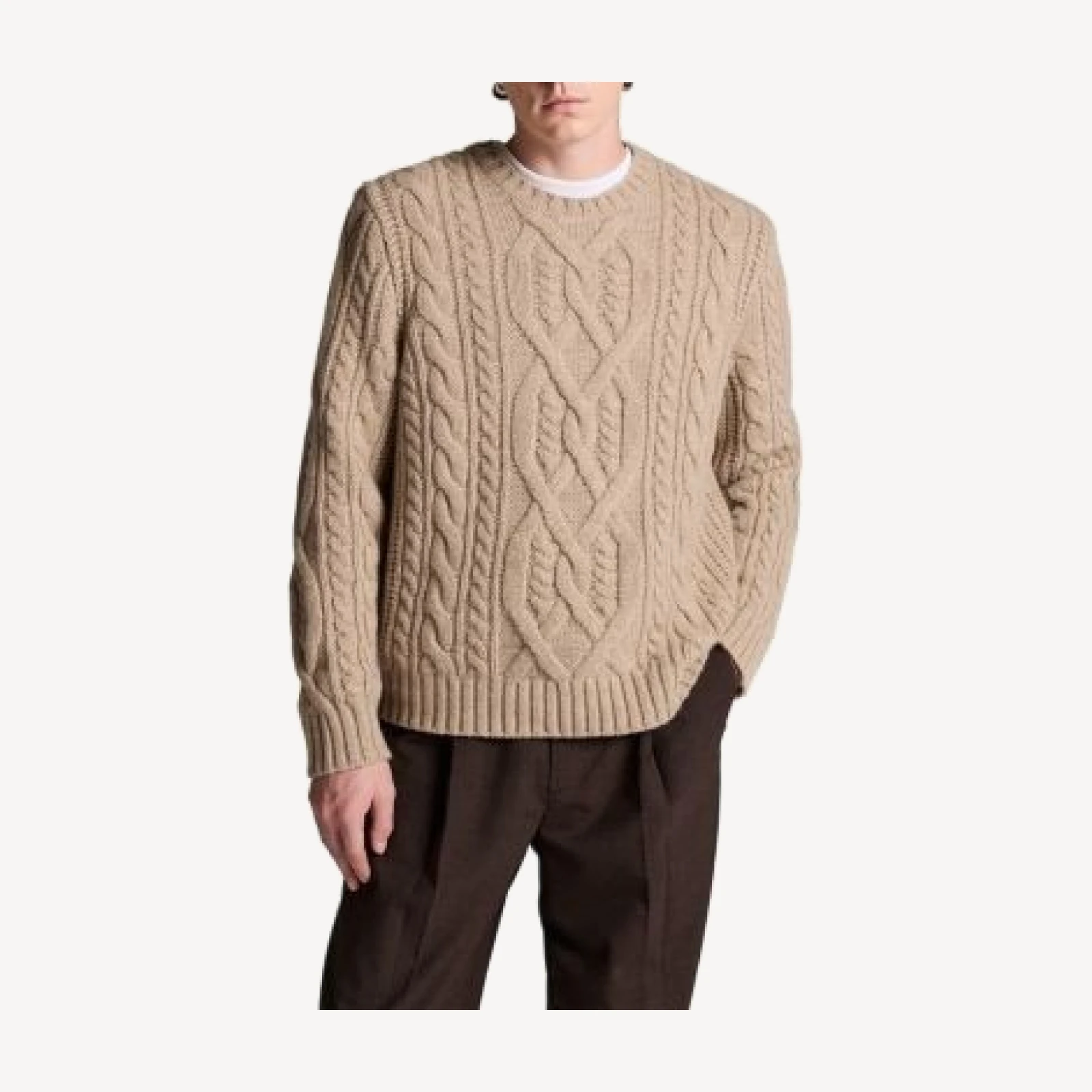 Vince Mega Cable Wool Blend Crewneck Sweater