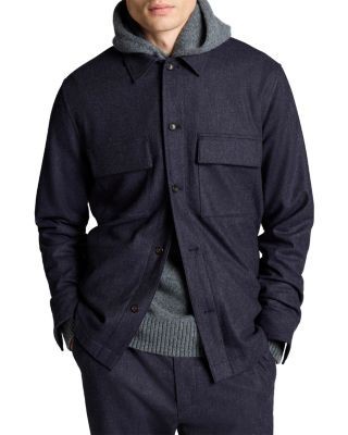Vince Coastal Twill Tailored Pocket Shirt Jacket