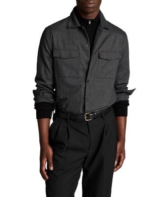 Vince Flannel Garage Cotton Pocket Shirt Jacket